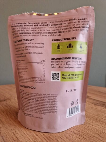 Ceremoniálne kakao Powerlogy Fino de Aroma – 03