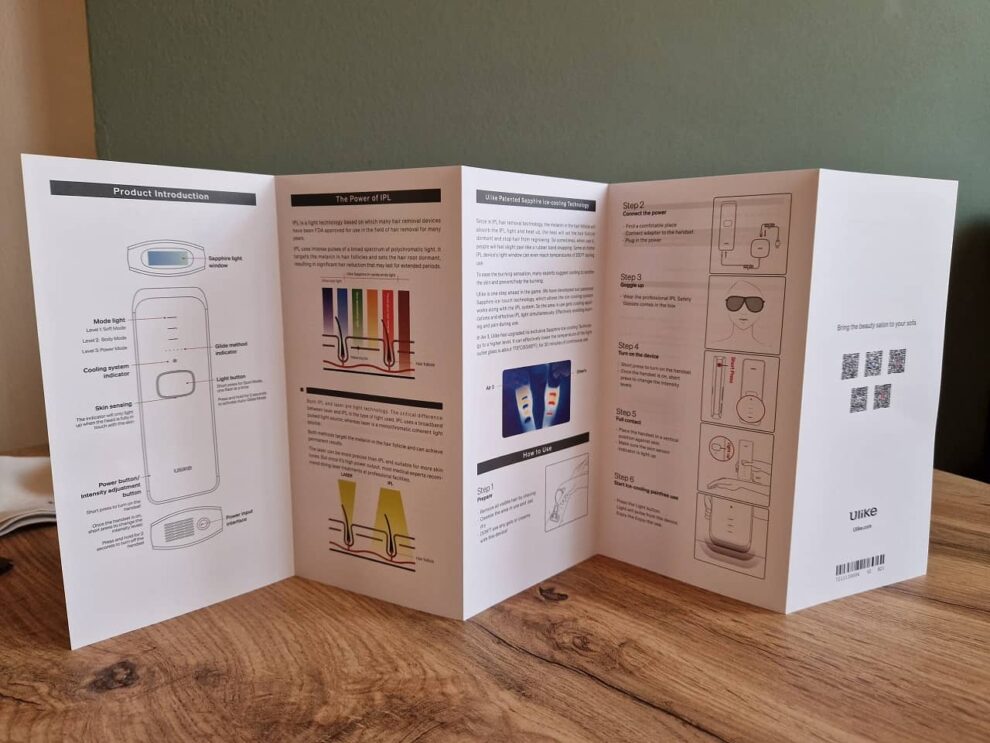 Návod IPL epilátoru Ulike Air 3